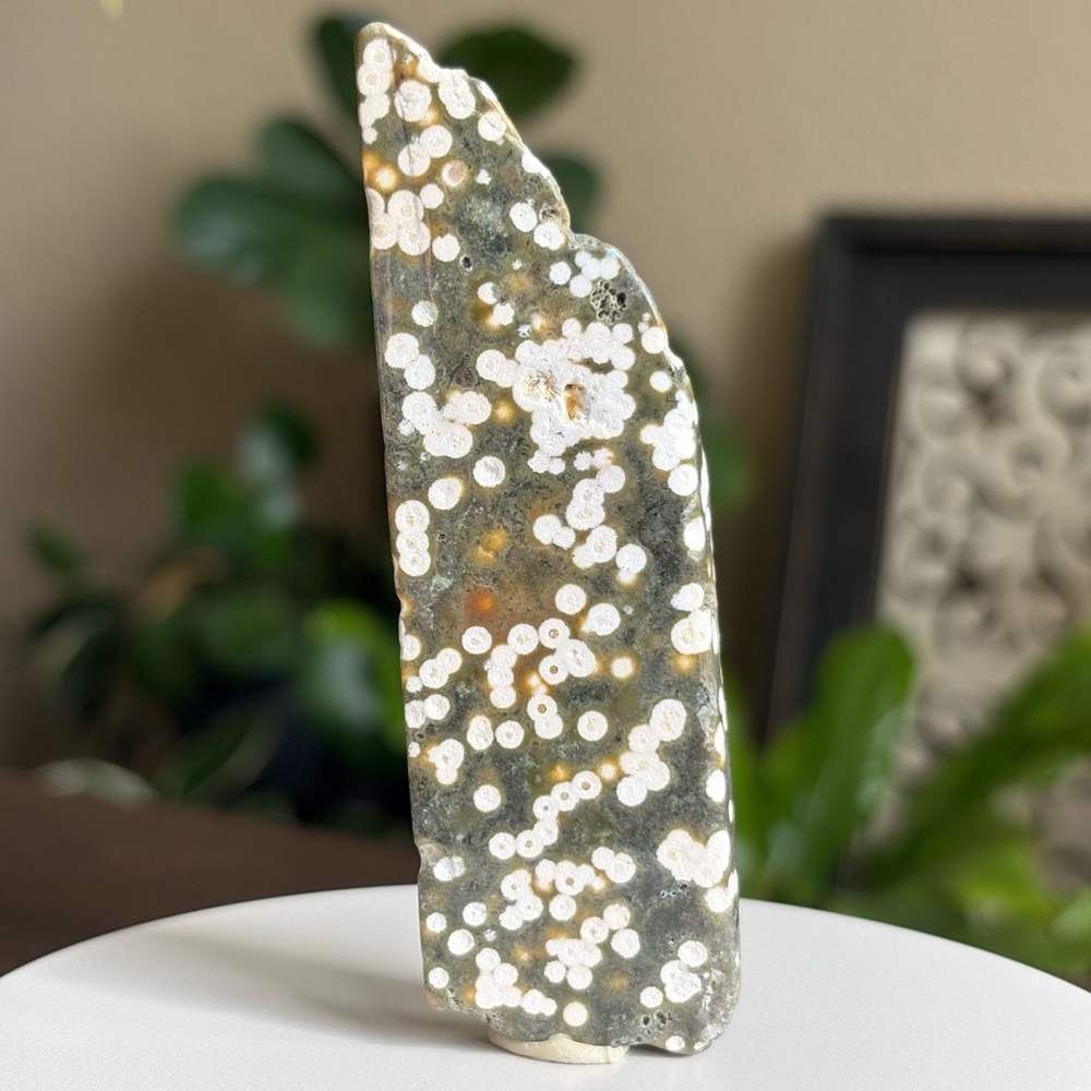 Ocean Jasper Crystal Slab Freeform (OBJ - Sea Jasper)